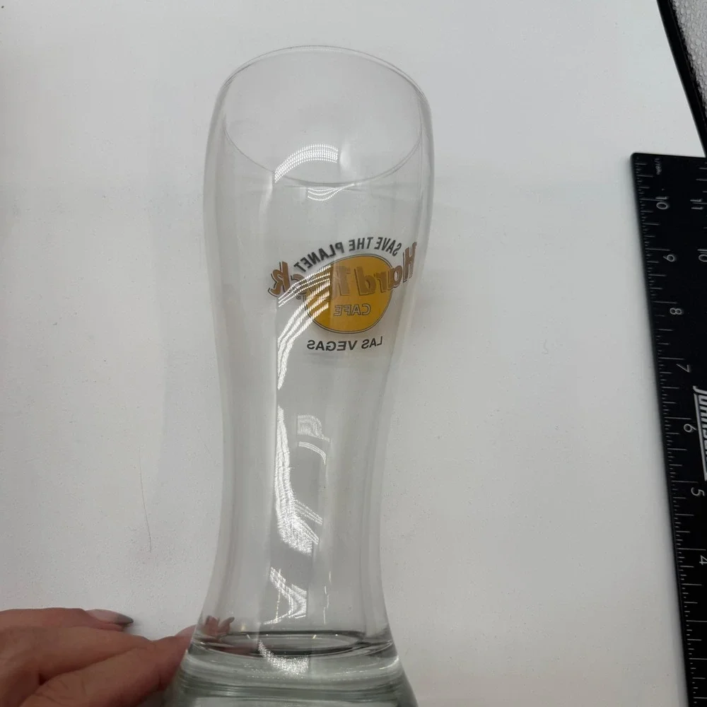 Hard Rock Cafe Las Vegas Save The Planet Pilsner Beer Glass with Original Box